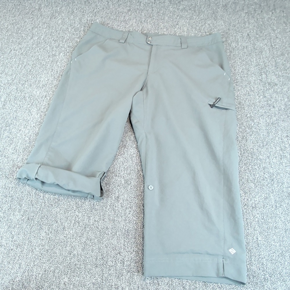 Columbia Womens Capri Pants 16 Grey Polyester Hiking Outdoor Roll Up Gorpcore — photo 2